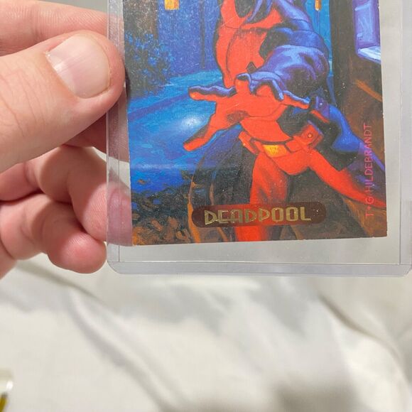 1994 Marvel Masterpieces Collectible Base Card Deadpool #28 Fleer - Picture 7 of 9